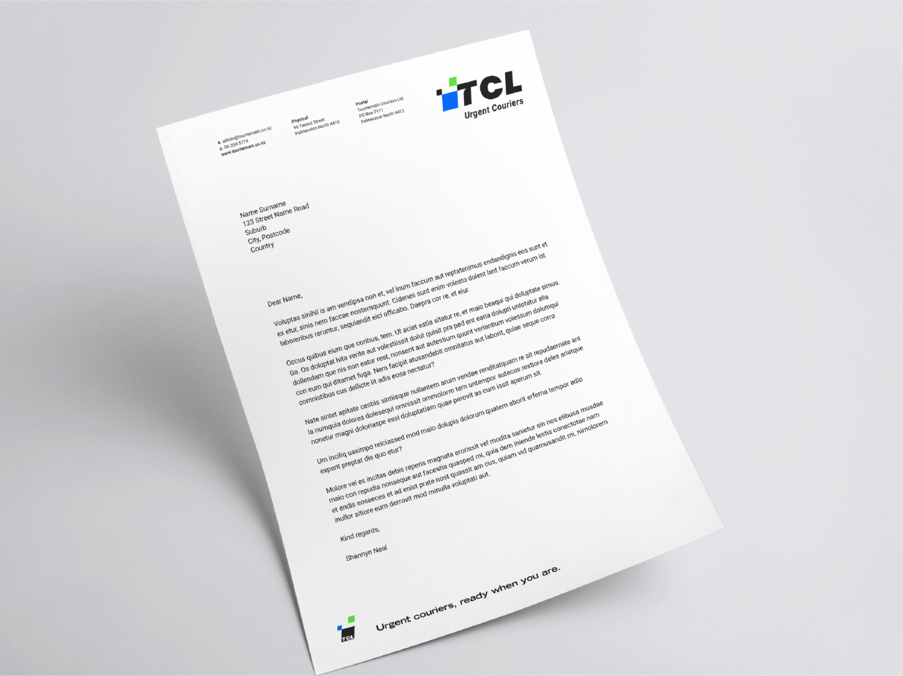 TCL Letterhead Brand Identity 1